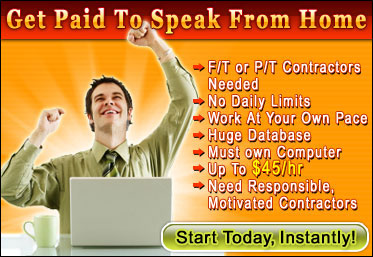 Paid To Speak banner
